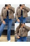 CHAQUETA DE ANTE DE LEOPARDO AH255237