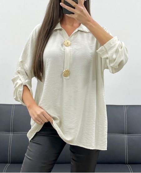 ACCESSORY BLOUSE AH255241 BEIGE