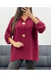 ACCESSORY BLOUSE AH255241 BURGUNDY