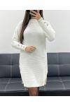 ABITO MAGLIONE CON MANICHE BUTTON-DOWN AH255234 BIANCO