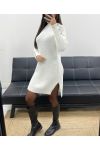 ABITO MAGLIONE CON MANICHE BUTTON-DOWN AH255234 BIANCO