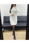 ABITO MAGLIONE CON MANICHE BUTTON-DOWN AH255234 BIANCO