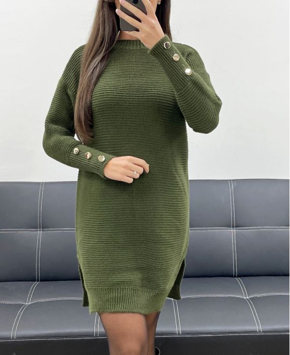 ABITO MAGLIONE MANICHE ABBOTTONATE AH255234 KHAKI