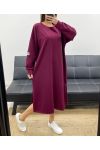 SUKIENKA OVERSIZE Z ROZCIĘCIAMI AH36278 BORDOWA