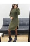 ABITO MAGLIONE IN MAGLIA GROSSA AH36269 KHAKI