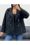 CAPPOTTO CON FODERA 2 TASCHE AH36265 NERO