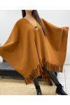 ACCESORIO DE CAPA CON FLECOS DE GRAN TAMAÑO AH36322 CAMEL