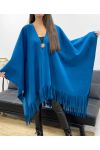 ACCESORIO CAPA CON FLECOS DE GRAN TAMAÑO AH36322 AZUL