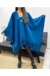 ACCESORIO CAPA CON FLECOS DE GRAN TAMAÑO AH36322 AZUL