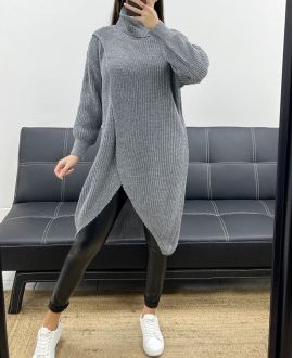 JERSEY LARGO DRAPEADO AH250609 GRIS