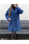 LEOPARD AH250615 BLUE 2-POCKET INTERIOR COAT