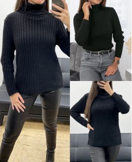 MAGLIA A COSTE AH250634 NERO