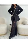 LONG LACE SKIRT AH250679 BLACK