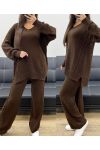 STRICKPULLOVER-SET IN ÜBERGRÖSSE + SCHOKOLADE AH250721 HOSE