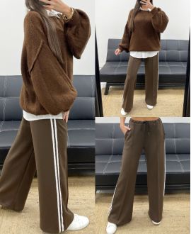 2-POCKET-HOSE MIT CHOCOLATE AH250688 STREIFEN