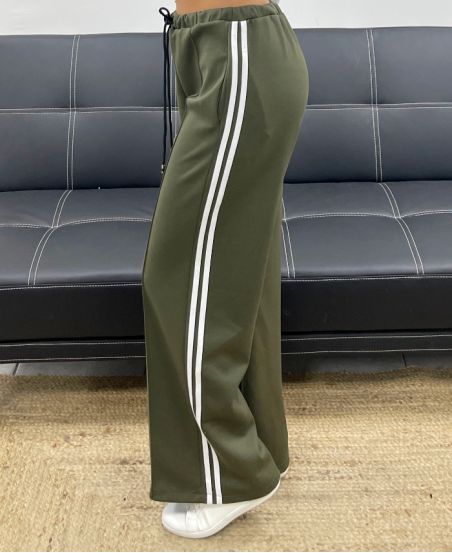 2-POCKET-HOSE MIT STREIFEN AH250688 KHAKI