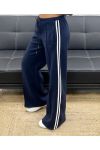 2-POCKET TROUSERS WITH STRIPES AH250688 NAVY BLUE