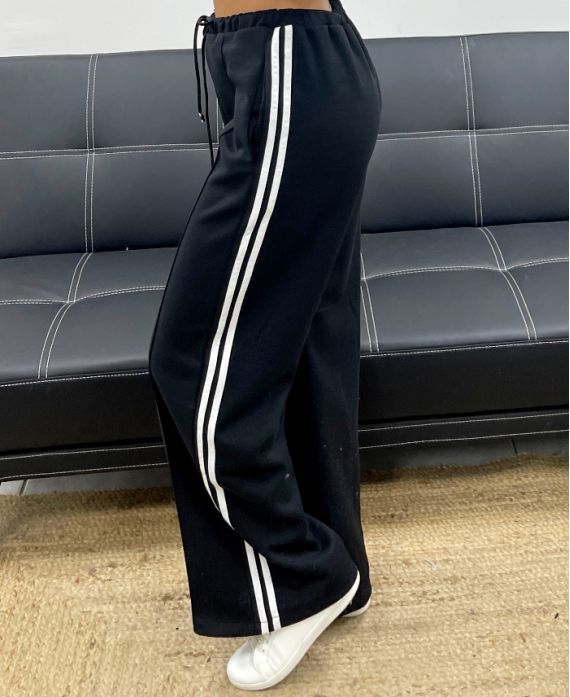 2-POCKET-HOSE MIT BÄNDERN AH250688 SCHWARZ