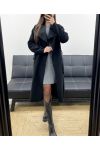 MANTEAU LONG 2 POCHES + CEINTURE AH255158 NOIR