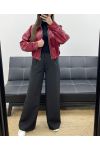 GIACCA IN ECOPELLE CON ZIP AH250695 BORDEAUX