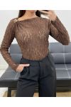 BODY DENTELLE AH250739 CHOCOLAT
