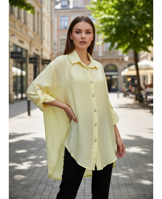 VLOEIEND OVERSIZED SHIRT SS2102 GEEL