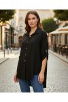 VLOEIEND OVERSIZED SHIRT PE2102 ZWART