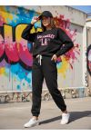 LOS ANGELES EMBROIDERY SWEATSHIRT SET + AH255047 PANTS BLACK