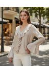 RIFFELBLOUSE PE2109 BEIGE