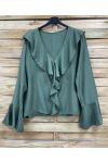 RUFFLE SMOCK PE2109 GREEN