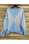 DIAMANT-STRICKPULLOVER PE2115 BLAU