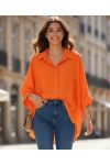 CAMISETA NARANJA OVERSIZE PE2138