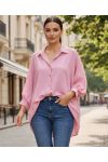 OVERSIZED SHIRT PE2138 ROZE