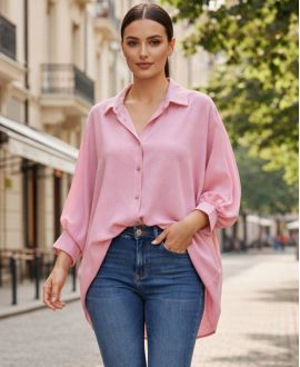 OVERSIZED SHIRT PE2138 ROZE