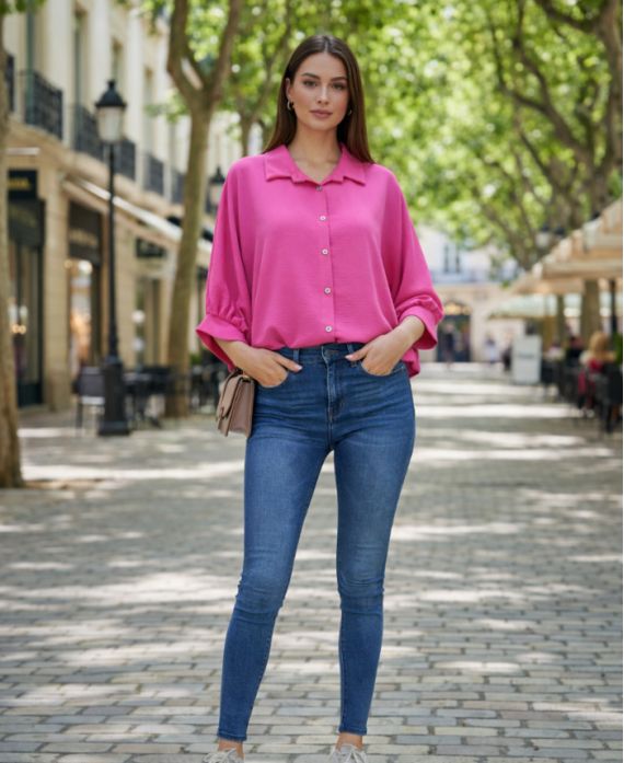 ÜBERGROSSES PE2138 FUSHIA-SHIRT