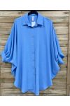 OVERSIZE SHIRT PE2138 AZURE BLUE