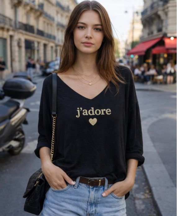 PULL IMPRIME PE2132 NOIR