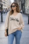 DOLCE VITA OVERSIZED SWEATER SS2145 BEIGE
