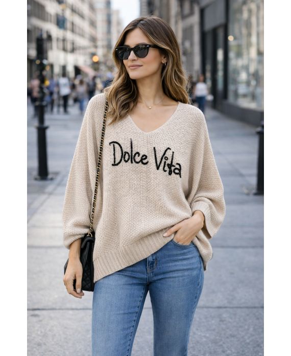 DOLCE VITA OVERSIZED TRUI SS2145 BEIGE