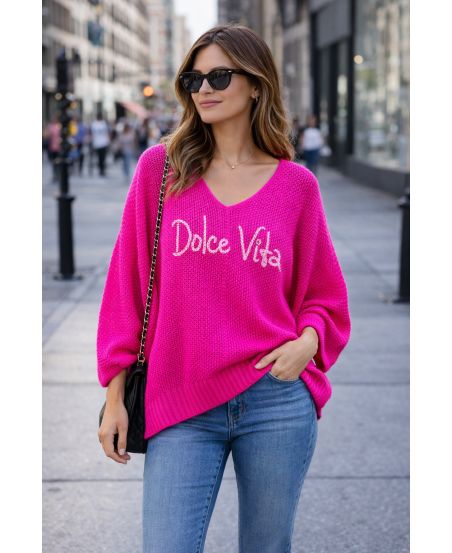 DOLCE VITA OVERSIZED TRUI SS2145 FUSHIA