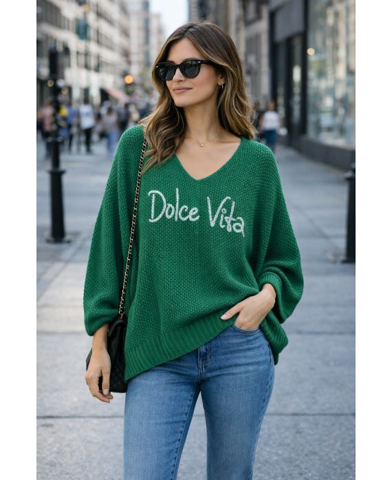 JERSEY GRANDE DE DOLCE VITA SS2145 VERDE