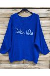 JERSEY GRANDE DE DOLCE VITA SS2145 AZUL REAL