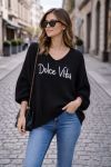 JERSEY GRANDE DE DOLCE VITA SS2145 NEGRO
