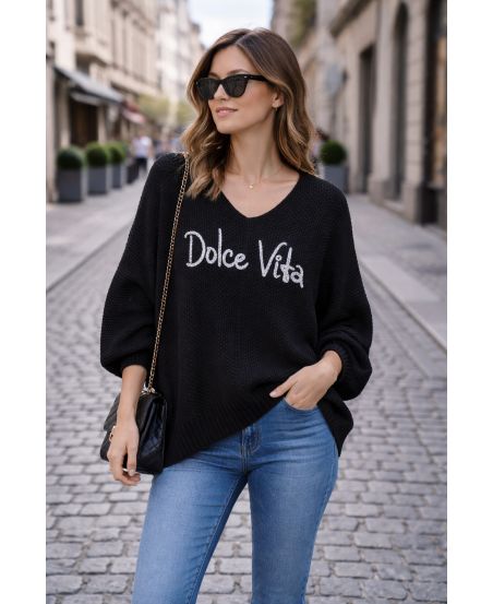 JERSEY GRANDE DE DOLCE VITA SS2145 NEGRO