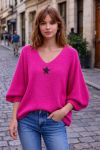PULL MAILLE ETOILE PE2185 FUSHIA