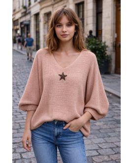 STAR-STRICKPULLOVER SS2185 PINK