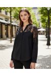 LACE SHIRT PE2190 BLACK/BLACK