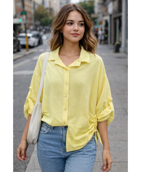 PE2210 CAMISETA CON CORDÓN AMARILLO