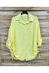 CHEMISE A CORDONS PE2210 JAUNE