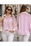 FLUID LACE SHIRT PE2222 PINK